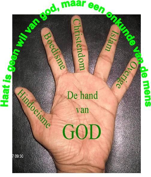 haat is geen wil van God